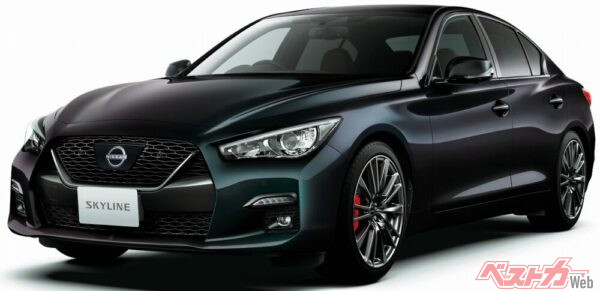 2019年のビッグマイナーチェンジで大変身を遂げたV37スカイライン後期型。ハイブリッドモデルにプロパイロット 2.0の搭載や、3.0L V6ツインターボ車の追加、および高性能グレード「400R」も追加された