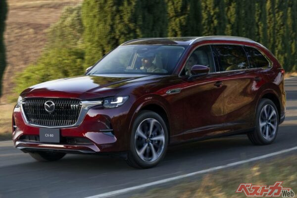 外観でCX-60と最も異なるのはクオーター回り