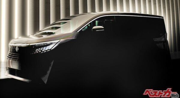 日産が発表した新型アルグランドのティザー写真