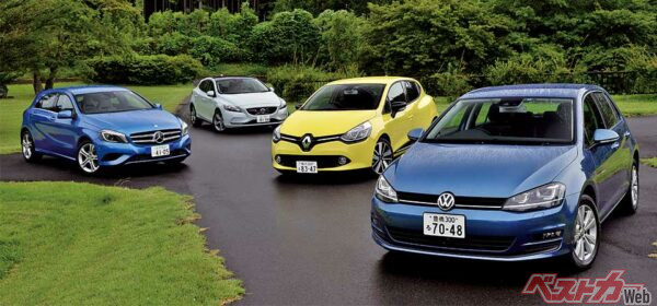このカテゴリー、最近ではどうしても輸入車が多くなっているのが現実。この4台と真っ向対決できる日本車よ！