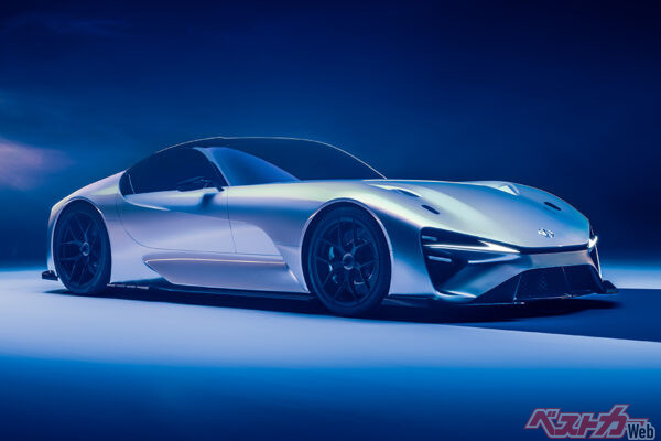 2027年登場と予想されるエレクトリファイドスポーツは、1000ps級のモーター＋全固体電池となることが有力。0-100km/h加速は2秒台前半と公表