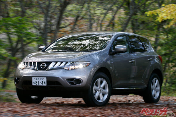 日産 ムラーノ（2代目・2008年登場）。170psの2.5L直4と260psの3.5L・V6を設定
