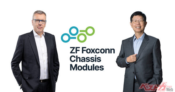 元日産の関潤氏が在籍する鴻海の動きも気になるところ。写真右は鴻海代表の劉氏