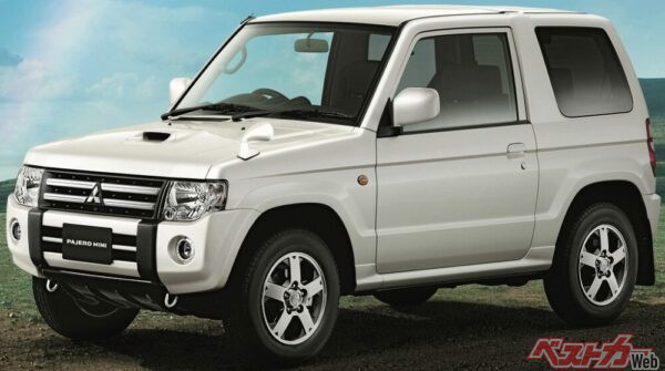 三菱「パジェロミニ」。写真は、上級グレードであるVRをベースとした特別仕様車プレミアムセレクション ファイナルアニバーサリー