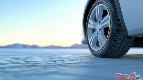 氷上での性能に関してはサマータイヤとあまり変わらない(daaakomo@Adobestock)