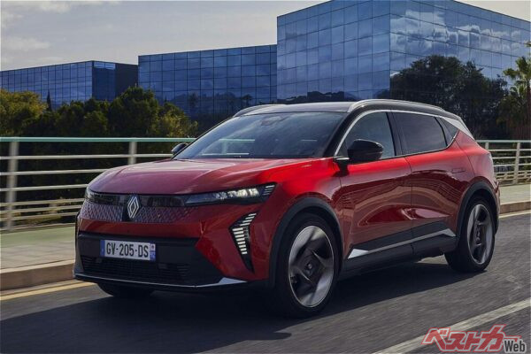 ルノー セニックE-Tech Electric。精悍な顔つきが好印象