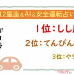 【12星座＆AI&安全運転占い】今日のあなたの運勢は？