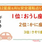 【12星座＆AI&安全運転占い】今日のあなたの運勢は？