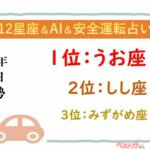【12星座＆AI&安全運転占い】今日のあなたの運勢は？