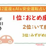 【12星座＆AI&安全運転占い】今日のあなたの運勢は？