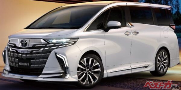 4モデリスタエアロは、大人気のアフターカスタマイズパーツのひとつ。中古車相場も30～40万円ほど高まる傾向がある