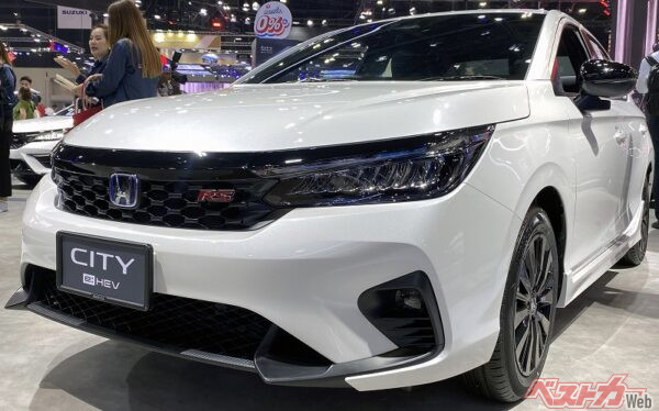 2019年に登場した7代目シティ。写真は2024年2月にマイナーチェンジをした後期型モデル