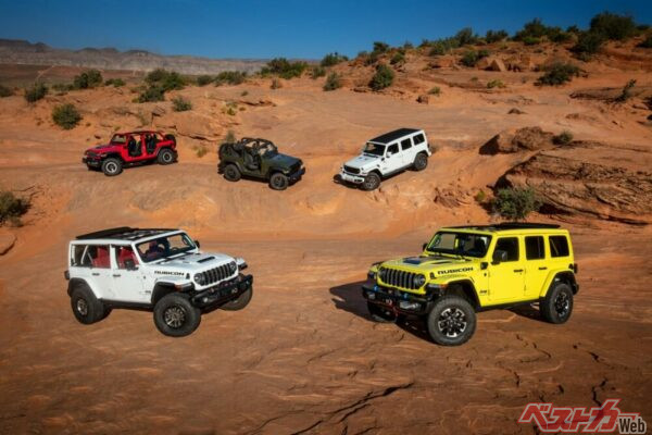 日本で人気のアメリカ車、JEEP。24年に国内で販売された約2万台のアメリカ車の内、その半分近くを占める。大き過ぎないのが人気の理由か!?