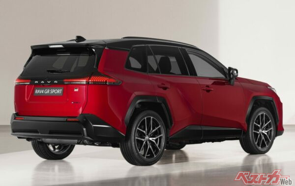 RAV4 GRスポーツ。ボディサイズは全長4600×全幅1850×全高1680mm
