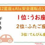 【12星座＆AI&安全運転占い】今日のあなたの運勢は？