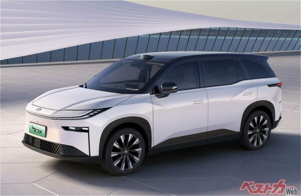 広汽トヨタのbZ3X。日本車の不振が続く中国で大ヒット中