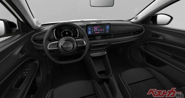 楕円形のダッシュパネルや1メーターなどクラシックなデザインを現代風にアレンジしている