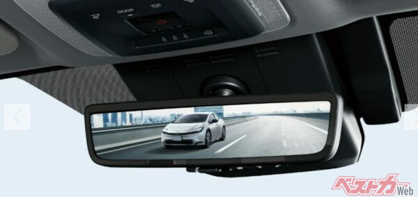 デジタルインナーミラー、ドラレコがZグレードに標準装備となった