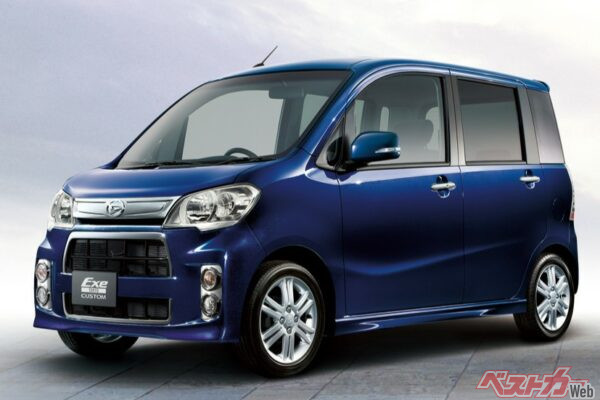 マイナーチェンジは果たしたものの2代目誕生には繫がらなかった。画像はタントエグゼ カスタムRS