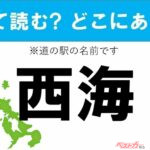 【カナの道の駅をあえて漢字に!】なんて読む? どこの都道府県にある? 道の駅クイズ「西海」