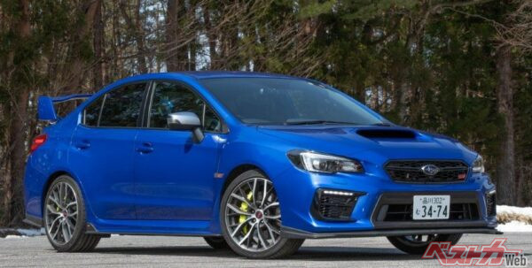 「EJ20」を搭載するスバルWRX STIは2019年12月に受注終了となった。過去販売されたモデルでの最高出力は329psで、S208とtypeRA-Rとなる