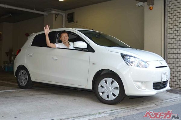 通勤燃費のテストにはミラージュを使用