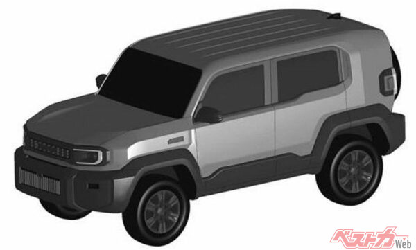 フィリピンで公開されたトヨタ自動車の意匠。まさにランドクルーザーFJ！