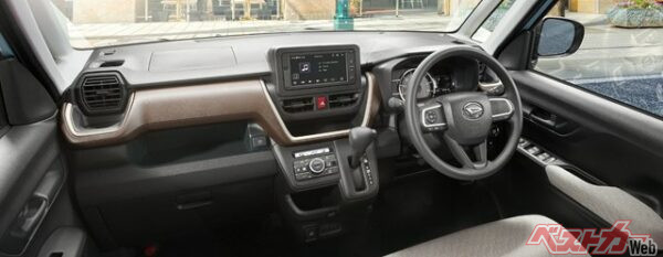 内装の質感はかなりのモノ。色使いは高級車風でお見事!!!