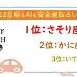 【12星座＆AI&安全運転占い】今日のあなたの運勢は？