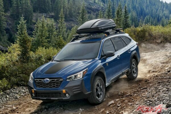 ウィルダネスの走破性を支える自慢の足回り! 画像は2021年のアウトバック ウィルダネス