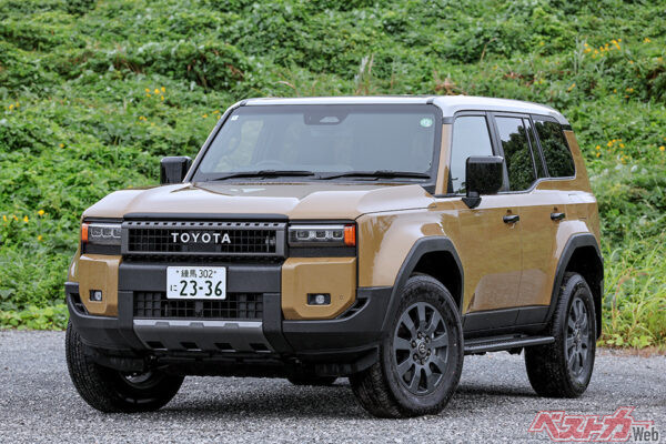 トヨタ ランドクルーザー250（520万～735万円）。全長4925×全幅1980×全高1925mm、2.8L直4ディーゼル（204ps）、WLTCモード燃費11.0km/L（VX）