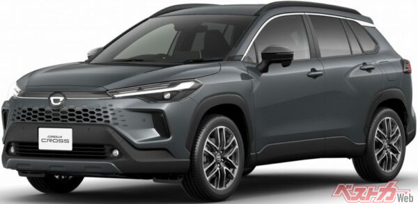 新型カローラクロス。ヘキサゴン模様のフロントグリルが特徴的だ