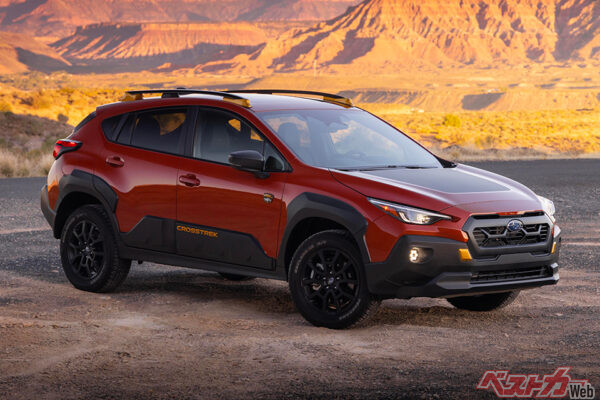 スバル クロストレック ウィルダネス。2023年4月に第3弾のウィルダネスとして米国で発売。日本には設定のない2.5Lガソリンエンジンを搭載する