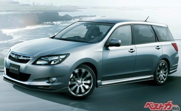 スバル エクシーガ（241万5000～300万3000円）…全長4740×全幅1775×全高1660mm、1570kg、2.5L、フラット4DOHC（173ps/24.0kgm）、JC08モード13.2km/L（2.5iアイサイト）