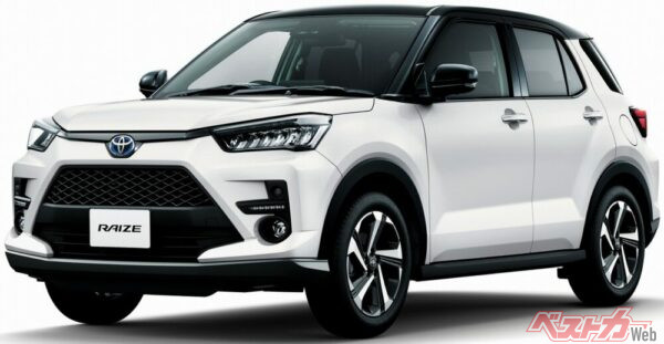 ライズハイブリッド。現行型は2019年デビューとまずまずの熟成域だが、新車販売ランキングではいまも上位に食い込む人気車種だ
