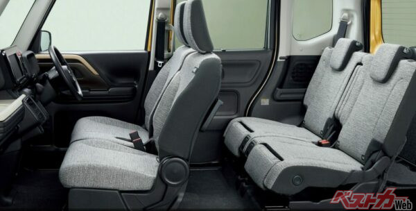 スペーシアハイブリッドXの室内空間