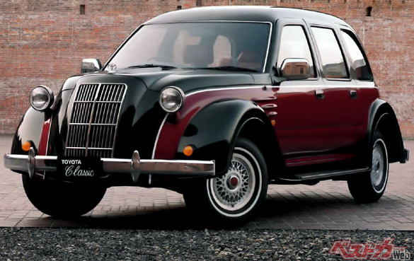 トヨダAA型をモチーフにしたクラシック。とても90年代に登場したクルマには見えない