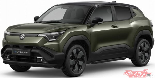 2024年にミラノで発表されたeビターラ。欧州、インドを主な市場としながらグローバル展開を計画する