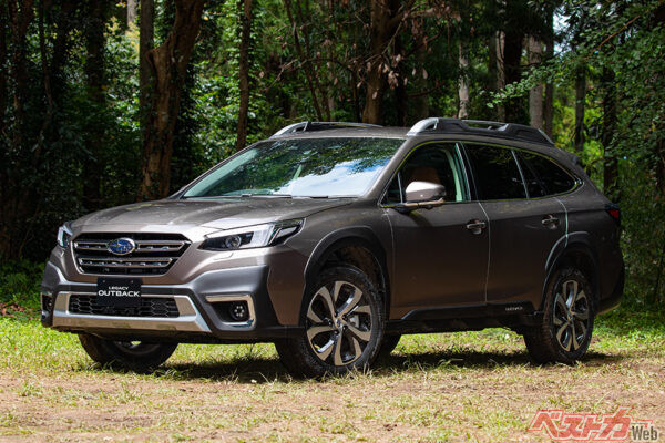 スバル レガシィアウトバック（6代目・2021年登場）。7代目レガシィベースのアウトバックは2025年3月末で国内販売終了。最後のレガシィだ