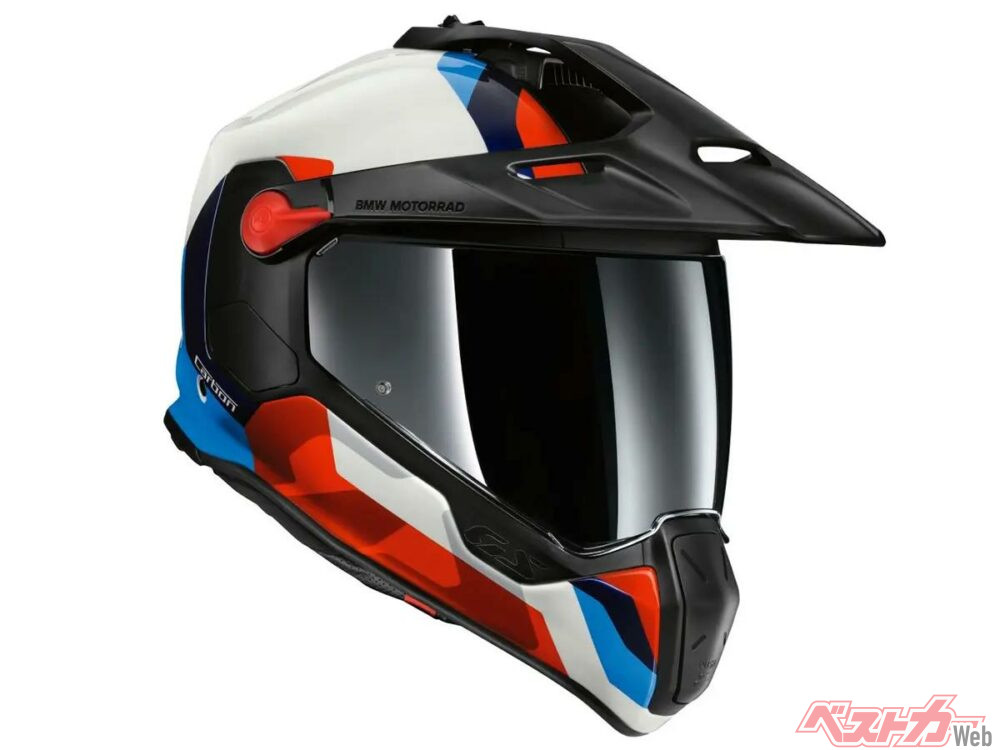 BMW motorrad GSカーボンヘルメット　シールド 海外】BMWの“GSシリーズ向け”ヘルメット「GSラリーカーボン