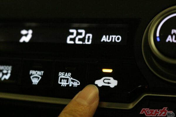 車内温度が下がってきたら「内気循環」の活用が快適な車内温度を保つ鍵となる