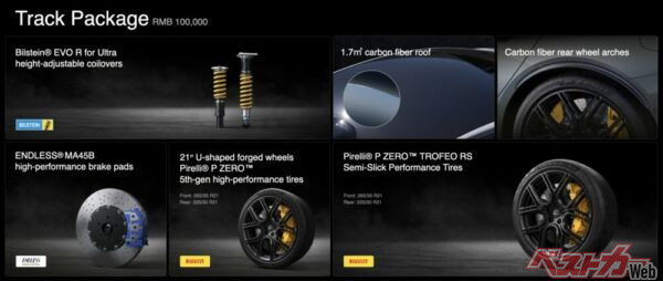 標準仕様の時点で既に卓越したパフォーマンスを発揮する数々のコンポーネントを搭載