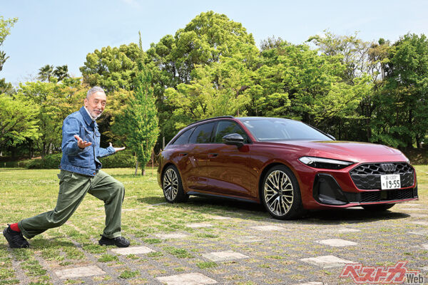 今回テリーさんが試乗するのはアウディ S5アバント。上品でありながら秘めたパワーを感じさせる佇まいだ