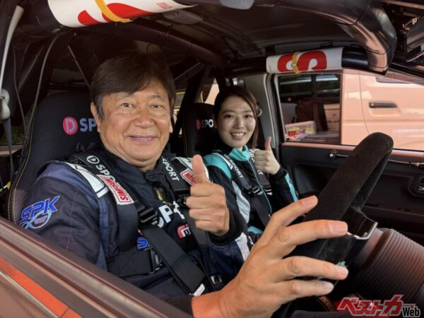 黒木美珠さんをコドライバーに迎えたぞ