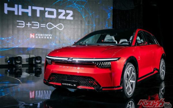 鴻海のコンパクト電動SUVの「モデルB」。三菱のオセアニア向け車両として採用される可能性が高い