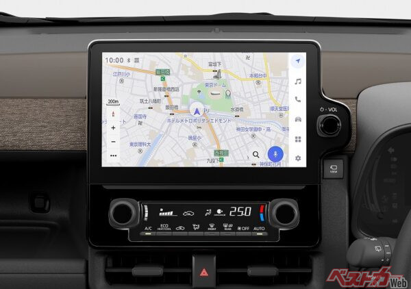 シエンタは、2025年5月の一部改良で、需要の高い10.5インチディスプレイオーディオPlusを「Z」に標準設定。さらにパノラミックビューモニターを「Z」「G」に標準設定した