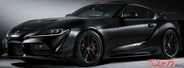 現行型スープラの特別仕様車「A90 Final Edition」。専用チューンはエンジン、ブレーキ、ボディやサスペンションなど多岐にわたり、「現行スープラの集大成」としている