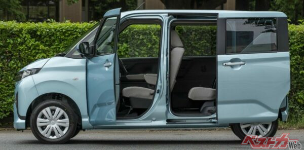 新型ムーヴのボディサイズは全長3395×全幅1475×全高1655mm。全高1800mmクラスのスーパーハイトワゴンのN-BOXに比べ全高が135mm低い