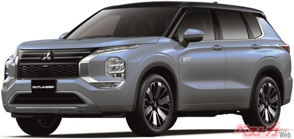 2024年10月31日に大幅アップデートされたアウトランダーPHEV。駆動用バッテリーを刷新し、EV航続距離を約20km延伸して100km超を達成