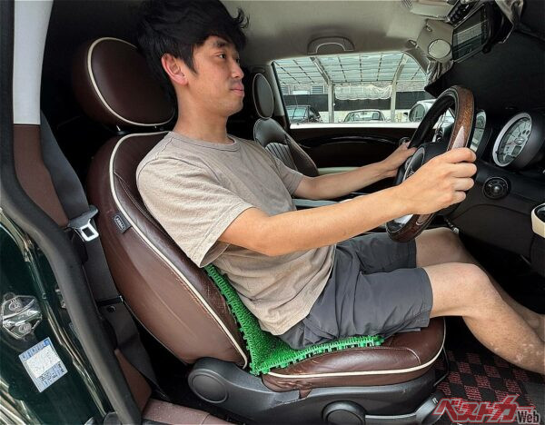 MINIのシートに敷いてみた図。結構悪くないって！